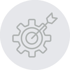 Goal Vector Line Grey Circle Grey