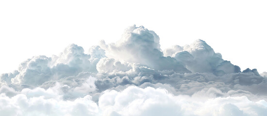 Fluffy clouds cut out