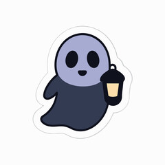 A ghost holding a lantern