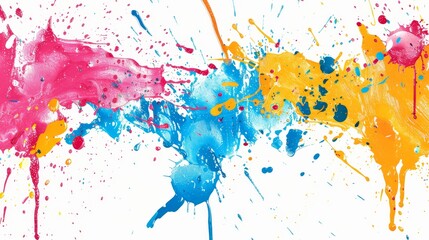 Fototapeta premium Bold Color Contrasts in Paint