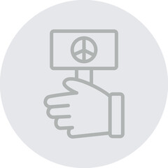 Freedom Vector Line Grey Circle Grey