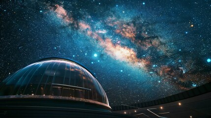Night Sky View from Planetarium Dome.