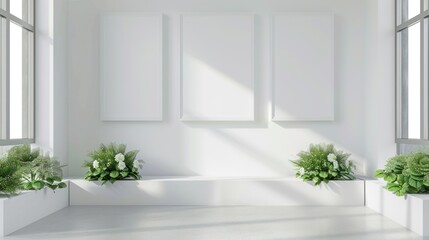 The elegance in Simplicity Minimalist Studio is set against a beautiful floral backdrop