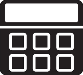 Calculator Glyph Icon