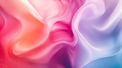 Obraz premium Fluid abstract design with smoothly transitioning colors, perfect for a modern and dynamic backdrop