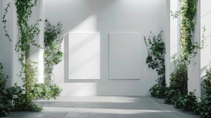 The elegance in Simplicity Minimalist Studio is set against a beautiful floral backdrop