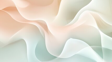 Obraz premium Gentle abstract pattern in pastel colors, with flowing lines creating a sense of movement and harmony