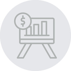 Presentation Vector Line Grey Circle Grey