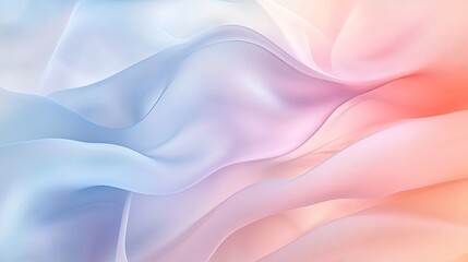 Obraz premium Serene abstract background with soft pastel tones and wavy lines, providing a peaceful and modern aesthetic