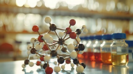 Molecular Model in Chemistry Lab.