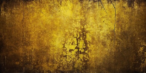 vintage metallic yellow grungy texture for banner back background
