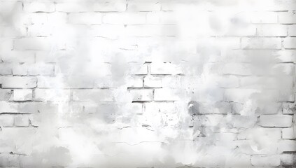 Fototapeta premium White Brick Wall Texture: Clean and Modern Background