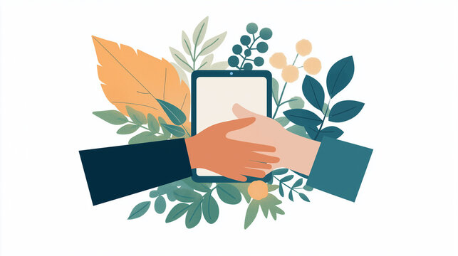 Photo of prople helping eachother online.