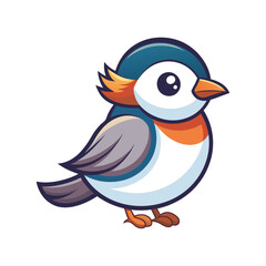 Download A chickadee cartoon vector illustration And Vector File.