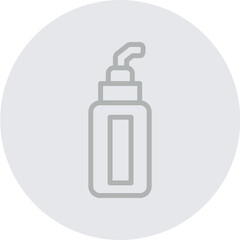 Obraz premium Foundation Selection Line Grey Circle Grey