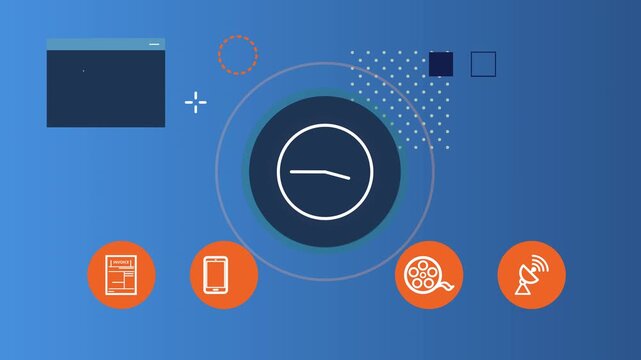 Timely Bill Payment and Recharge Services Abstract Animated Illustration as MP4 File