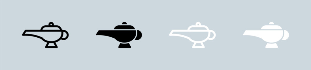 Magic icon set in black and white. Magical signs vector illustration.