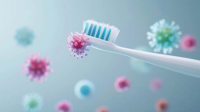 Bacteria on bathroom water faucets, germs, bathroom, illustrating common infection points