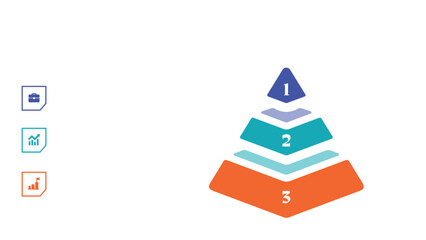 Pyramid infographic presentation layout fully editable.