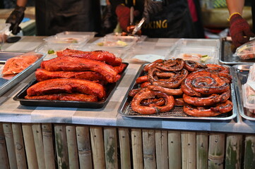 Kuching, Malaysia - August 3, 2024: The Kuching Festival Food Street Fair