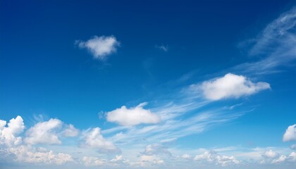 少し雲のある青空