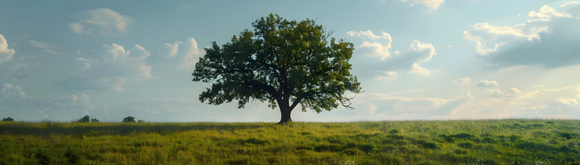 Solitary Tree in a Field Photo