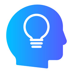 thought leadership gradient icon