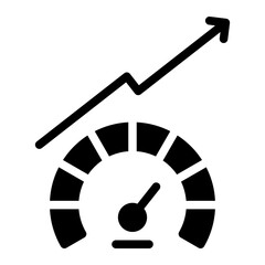 growth glyph icon