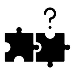 puzzle glyph icon
