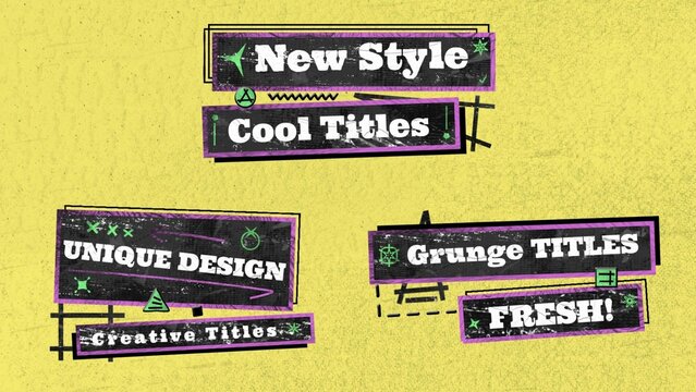 Black Grunge Titles(Part 01)