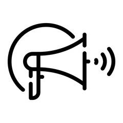 megaphone line icon