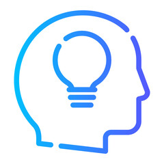 thought leadership gradient icon