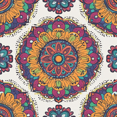 Colorful Mandala Pattern Design for Decorative Art and Crafts