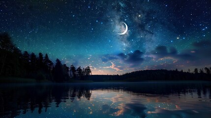 Starry Night Reflection