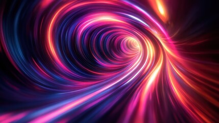 Fototapeta premium Light trails creating abstract lattice patterns, organic shapes, vibrant and energetic
