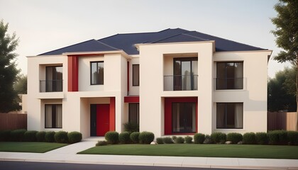 Modern minimalist private houses exhibit their stylish residential architecture exterior