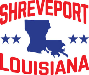 Shreveport Louisiana Vector
