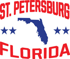 St Petersburg Florida Vector