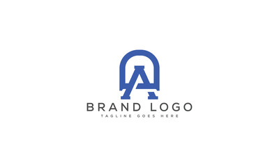 letter DA logo design vector template design for brand.