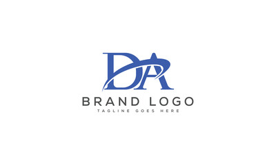 letter DA logo design vector template design for brand.