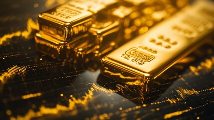 Zoomed-in image of a gold investment graph with recent spikes and dips.