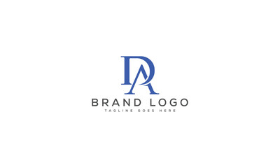 letter DA logo design vector template design for brand.