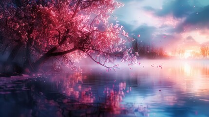 Life after death depicted with serene landscapes and spiritual light, Spiritual, Soft hues, Digital painting