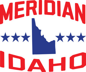 Meridian Idaho Vector
