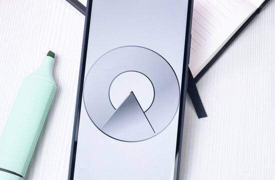 New York, USA - 1 August 2024: Schindler Group Logo on Phone Screen, Company Icon on Display