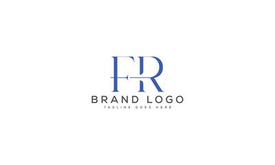 letter FR logo design vector template design for brand.