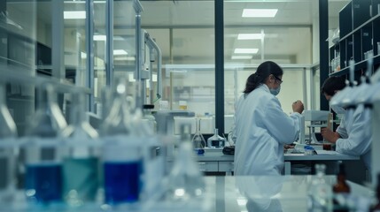 Scientists Working in a Laboratory.