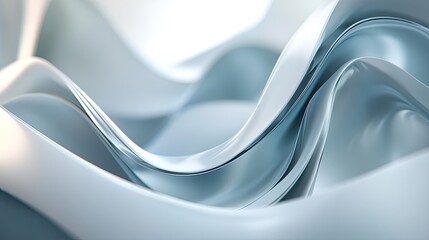 Abstract business background in a 3D render, perfect for a modern desktop wallpaper. Clean lines and dynamic visuals suited for corporate environments.