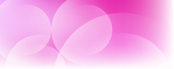 Minimalist banner background, pastel colorful, pink and yellow gradations. Circle effect style geometric, abstract background.