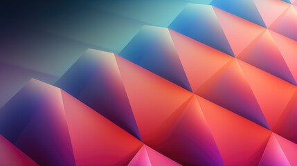 Fototapeta premium Geometric shapes with smooth gradients creating an illusion of depth